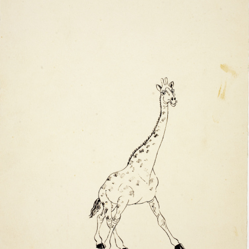 image for: Xavier Nogués - Girafa (il·lustració per al «Bestiari» de Joan Oliver) - Cap a 1937
