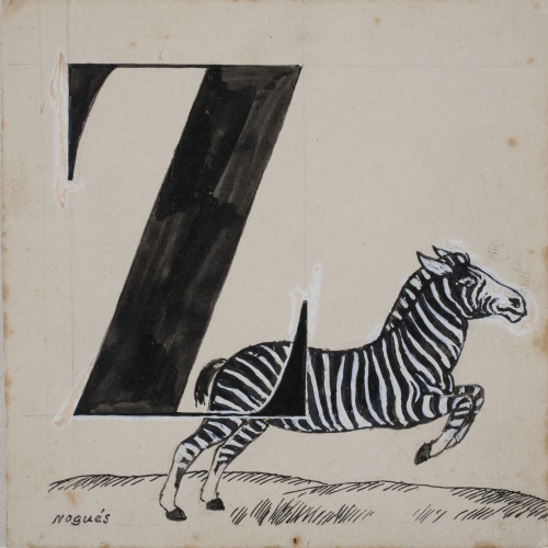image for: Xavier Nogués - Lletra Z (il·lustració per a l&#039;«Abecedari català per a nens» editat per la Llibreria Nacional Catalana de Salvat-Papasseit) - 1920