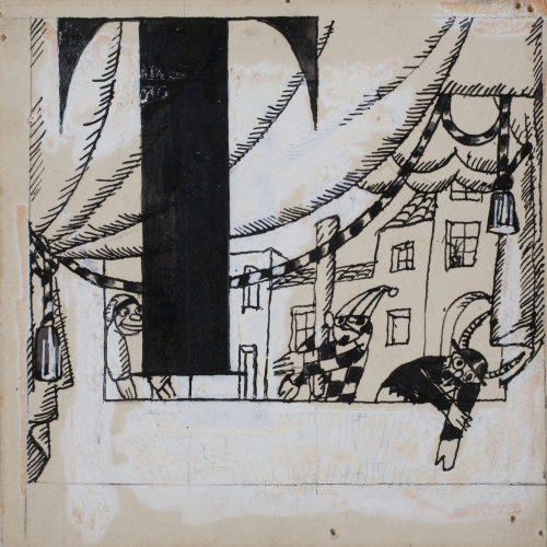 Xavier Nogués - Lletra T (il·lustració per a l'«Abecedari català per a nens» editat per la Llibreria Nacional Catalana de Salvat-Papasseit) - 1920 image for: Xavier Nogués - Lletra T (il·lustració per a l'«Abecedari català per a nens» editat per la Llibreria Nacional Catalana de Salvat-Papasseit) - 1920