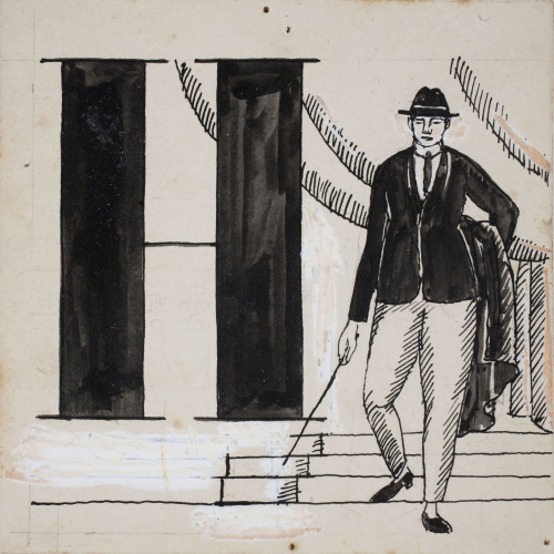 image for: Xavier Nogués - Lletra H (il·lustració per a l&#039;«Abecedari català per a nens» editat per la Llibreria Nacional Catalana de Salvat-Papasseit) - 1920