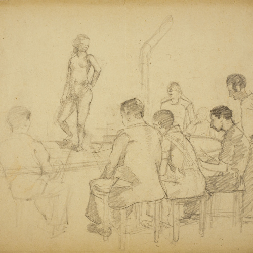 image for: Xavier Nogués - Classe de dibuix del natural - Cap a 1935-1938