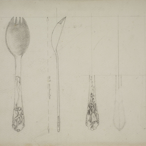 image for: Xavier Nogués - Estudi preparatori per a la realització de coberts - Cap a 1924-1928