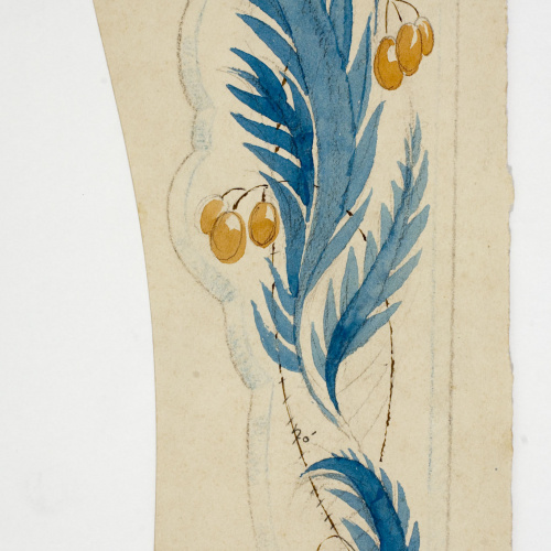 Xavier Nogués - Motius vegetals. Estud preparatori per a la decoració d'un mirall - Cap a 1924-1928 image for: Xavier Nogués - Motius vegetals. Estud preparatori per a la decoració d'un mirall - Cap a 1924-1928