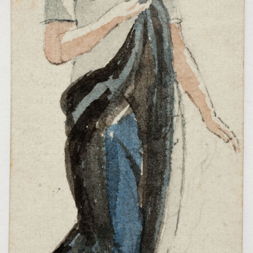 image for: Xavier Nogués - Dona ballant. Estudi preparatori per a la decoració de vidre esmaltat - Cap a 1924-1928