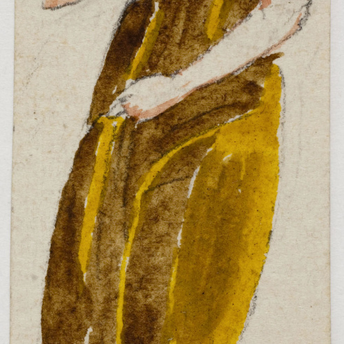 image for: Xavier Nogués - Dona ballant. Estudi preparatori per a la decoració de vidre esmaltat - Cap a 1924-1928