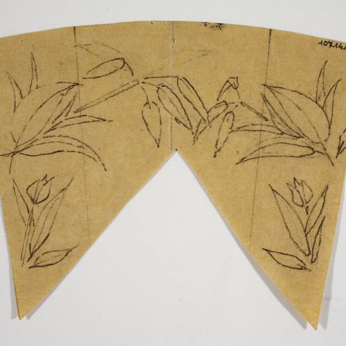 image for: Xavier Nogués - Motius vegetals. Estudi preparatori per a la decoració de vidre esmaltat - Cap a 1924-1928