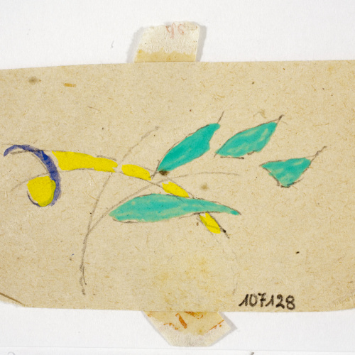 image for: Xavier Nogués - Motius vegetals. Estudi preparatori per a la decoració de vidre esmaltat - Cap a 1924-1928