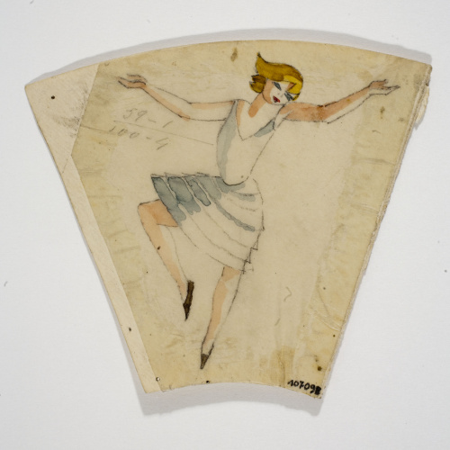 image for: Xavier Nogués - Ballarina. Estudi preparatori per a la decoració de vidre esmaltat - Cap a 1924-1928