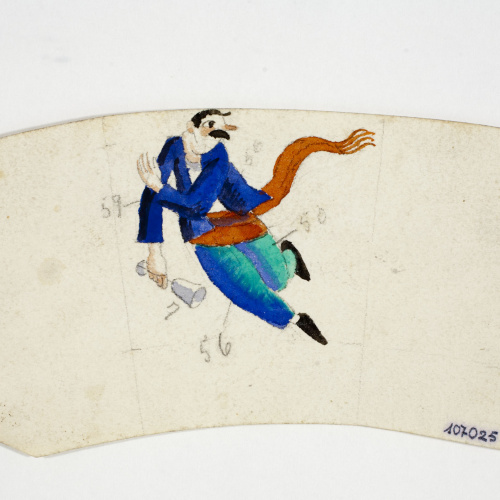 image for: Xavier Nogués - Borratxet. Estudi preparatori per a la decoració d&#039;un got de vidre esmaltat - Cap a 1924-1928