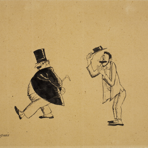 image for: Xavier Nogués - De pobresa i riquesa excessives (il·lustració per a les «Sàtires» de Guerau de Liost) - Cap a 1927