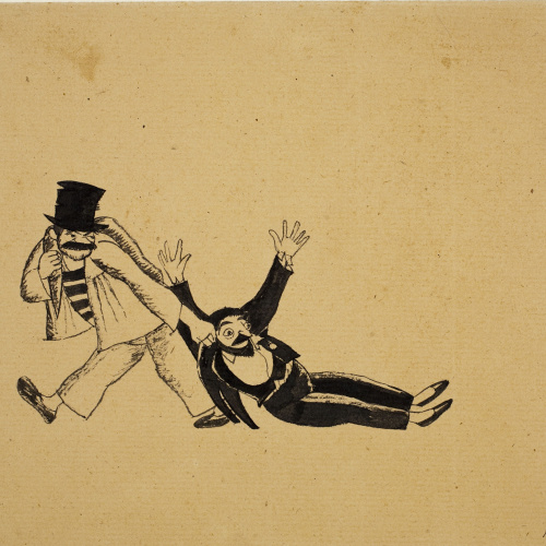 image for: Xavier Nogués - D&#039;ira insuficient (il·lustració per a les «Sàtires» de Guerau de Liost) - Cap a 1927
