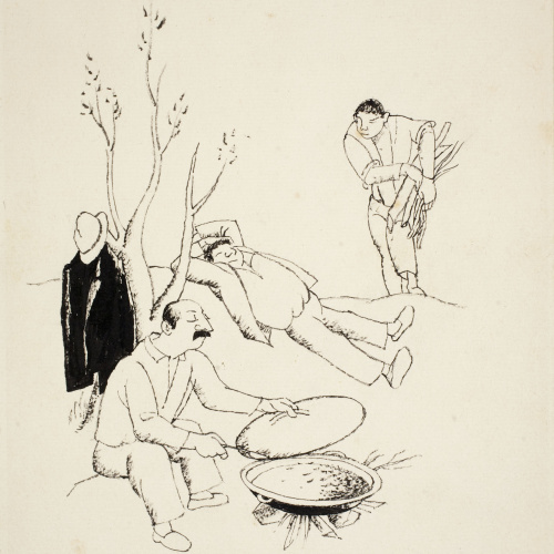 image for: Xavier Nogués - Musclo (il·lustració per al «Bestiari» de Joan Oliver) - Cap a 1937