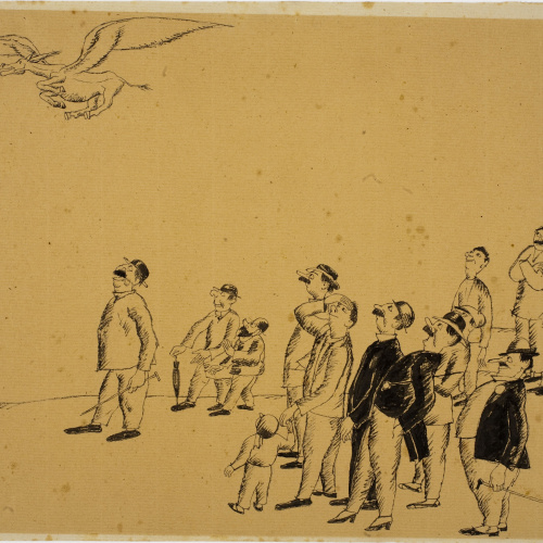 Xavier Nogués - Veure un ase volar - Cap a 1914-1919 image for: Xavier Nogués - Veure un ase volar - Cap a 1914-1919
