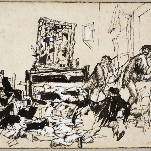 image for: Xavier Nogués - La víctima: Me sembla que ja començo a semblar-m&#039;hi al meu retrat cubista - 1914