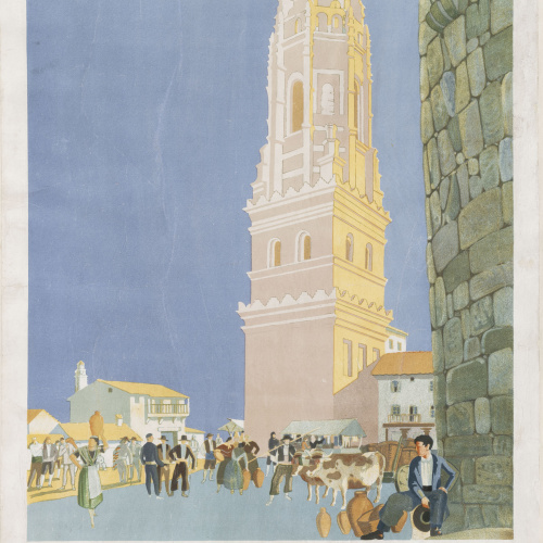 Xavier Nogués - Exposición Internacional de Barcelona 1929. Pueblo Español - 1929 image for: Xavier Nogués - Exposición Internacional de Barcelona 1929. Pueblo Español - 1929