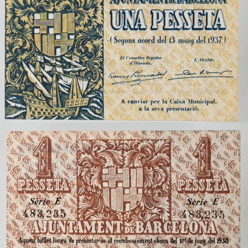 image for: No author avaliable - 1 pesseta - 1937