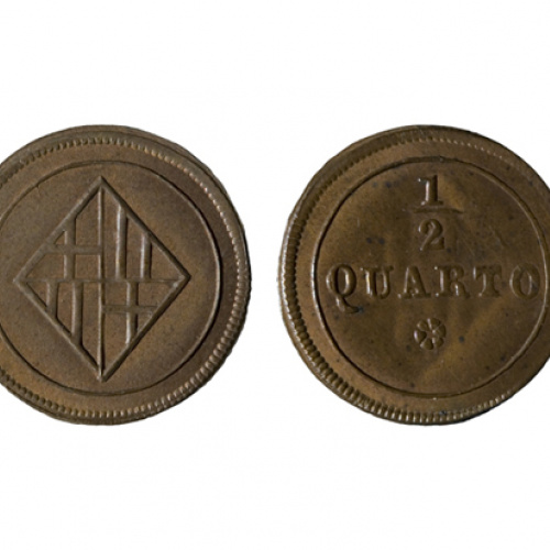 Ocupació francesa - 1/2 quarto - 1808-1814 image for: Ocupació francesa - 1/2 quarto - 1808-1814