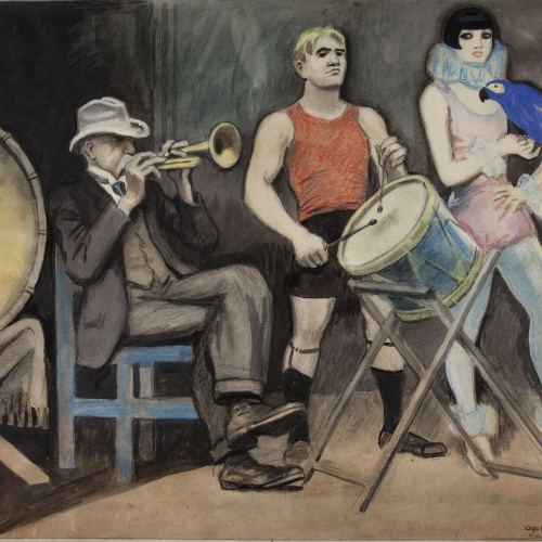 image for: Ricard Opisso - Saltimbanquis - Cap a 1901