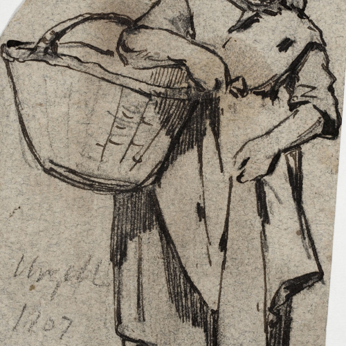 image for: Modest Urgell - Camperola amb cistell - Cap a 1861-1888