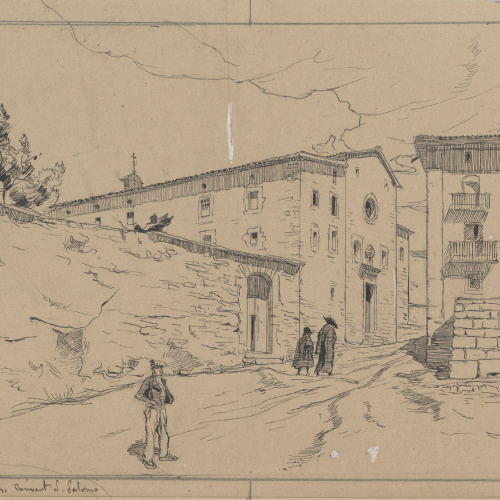Josep Lluís Pellicer - Convent de Salomó, a Solsona - 1864 image for: Josep Lluís Pellicer - Convent de Salomó, a Solsona - 1864