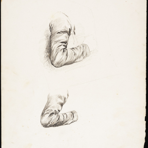 Eduard Llorens - Estudi de mànigues - Cap a 1854-1864 image for: Eduard Llorens - Estudi de mànigues - Cap a 1854-1864