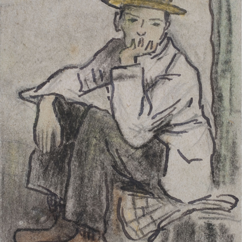 image for: Ricard Opisso - Pensatiu - 1897