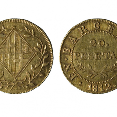 Ocupació francesa - 20 pessetes - 1813 image for: Ocupació francesa - 20 pessetes - 1813