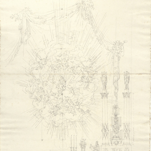 image for: Pau Rigalt - Projecte de retaule de Santa Caterina - Cap a 1814-1820