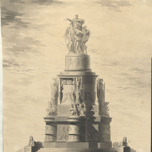 image for: Pau Rigalt - Projecte de monument militar dedicat a Ferran VIIè - Cap a 1820