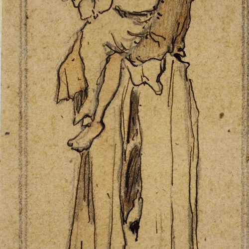 image for: Modest Urgell - Dona amb nena al coll - Cap a 1864