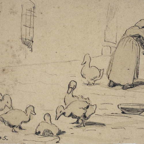 image for: Modest Urgell - Dona i ànecs - Cap a 1864