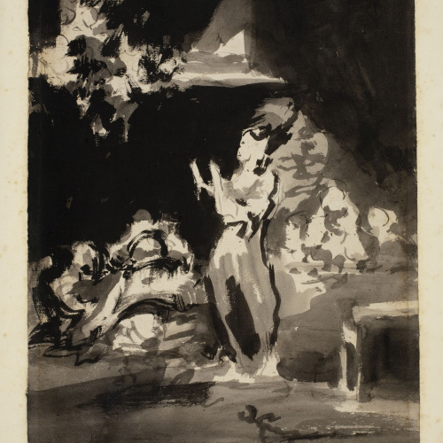 Eugenio Lucas Velázquez - «Capricho» - Cap a 1860 image for: Eugenio Lucas Velázquez - «Capricho» - Cap a 1860