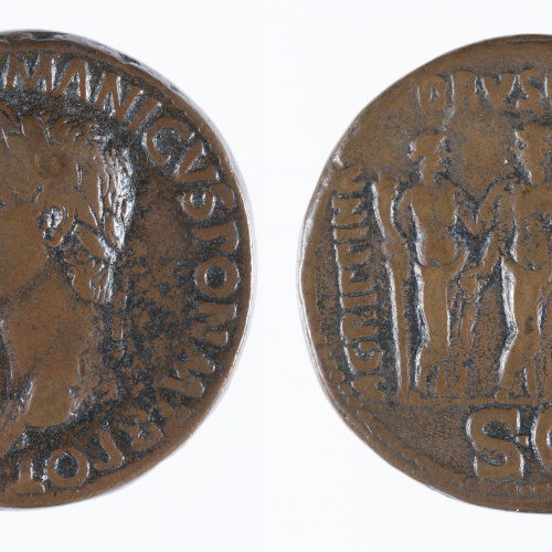 image for: Calígula, emperador de Roma - Sesterci - 37-38