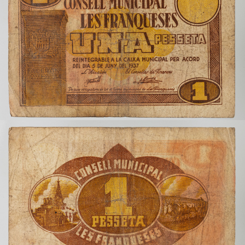 image for: No author avaliable - 1 pesseta - 1937