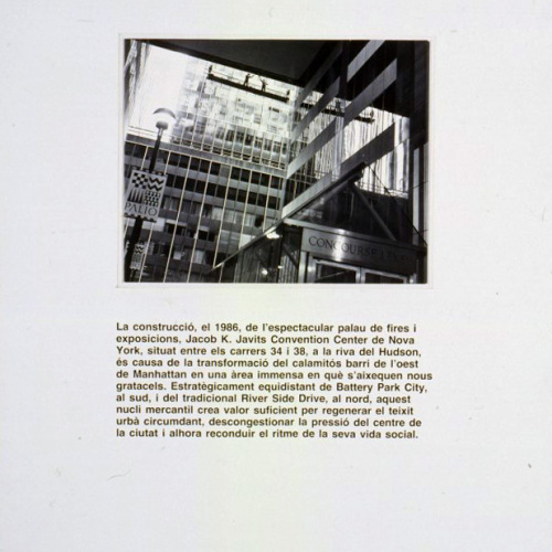image for: Carles Fontserè - Plafó E. Palau de fires i exposicions, Jacob K.Javits - Cap a 1986