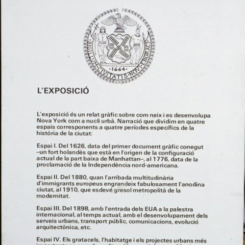 image for: Carles Fontserè - Text presentació exposició - Cap a 1984