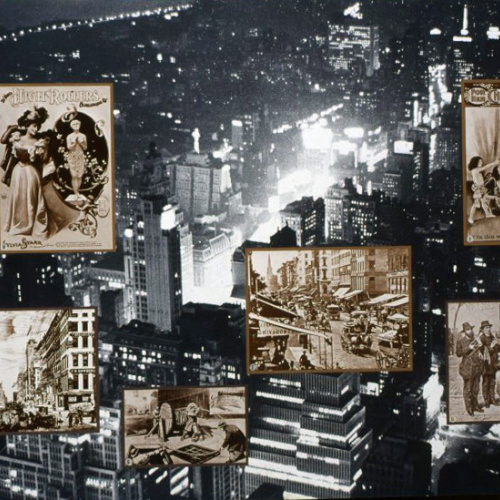 image for: Carles Fontserè - Plafó 26. 1800 Broadway: panoràmica nocturna a Times Square des del Empire State Building - 1955-1968