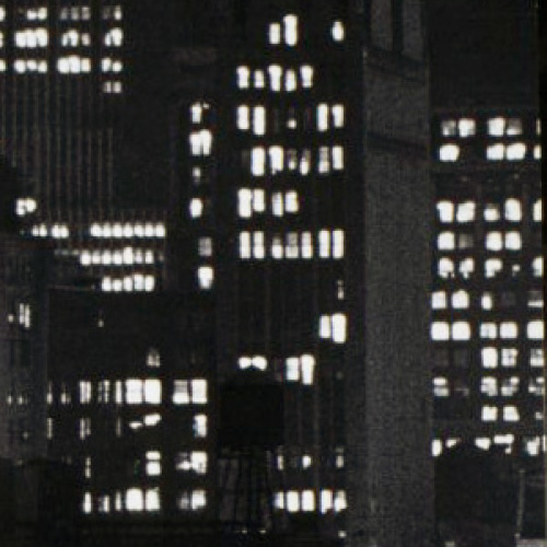image for: Carles Fontserè - Plafó Contraportada B. Vista nocturna gratacels Manhattan - 1955-1968