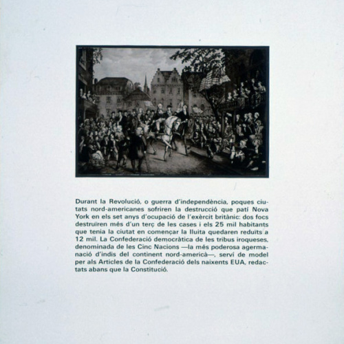 image for: Carles Fontserè - Plafó 19. 1775-1789: N.Y.CAPITAL: entrada del general George Washington a Nova York - 1984