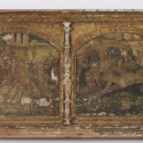 image for: Anònim. Catalunya - Ecce Homo i Crucifixió [predel·la d'Estamariu] - Entre 1550-1575