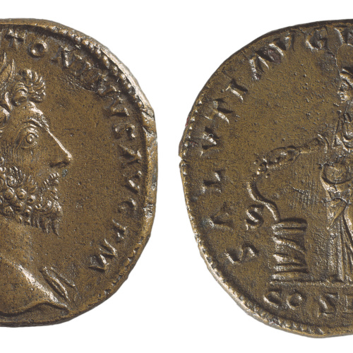 image for: Marc Aureli - Sesterci de Roma - 162-163