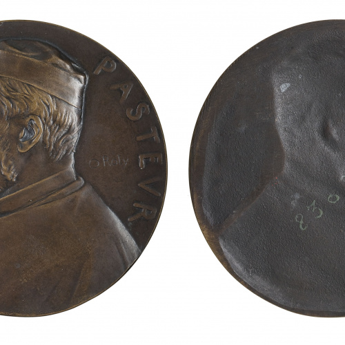 image for: Louis-Oscar Roty - A Louis Pasteur pel 65è aniversari - 1892