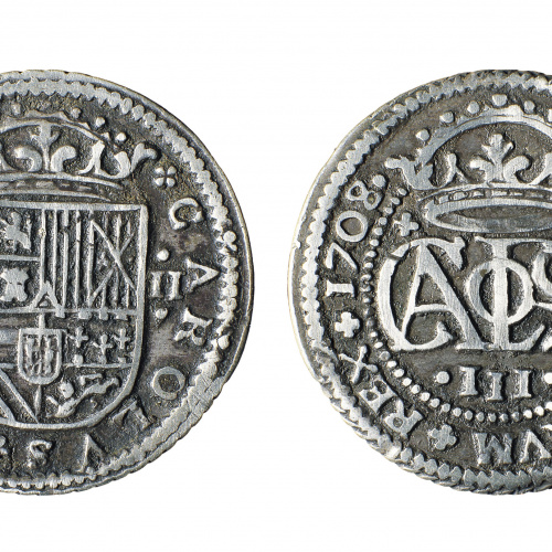 image for: Arxiduc Carles d&#039;Àustria - 2 rals - 1708