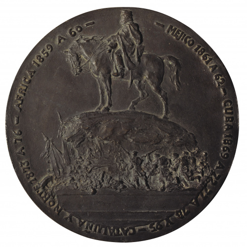 image for: Mariano Benlliure - Monument al General Martínez Campos (model per al revers de la medalla) - 1907
