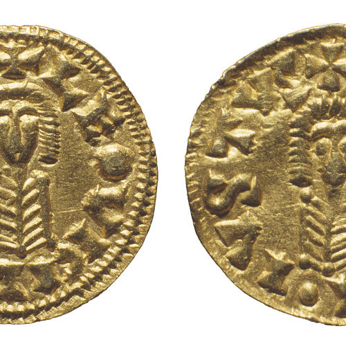 image for: Leovigild - Leovigild, tremissis de Rodas - 573-586