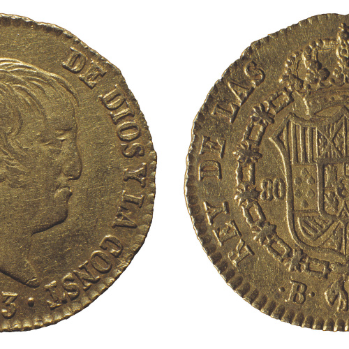 image for: Ferran VII d&#039;Espanya - 80 rals - 1823