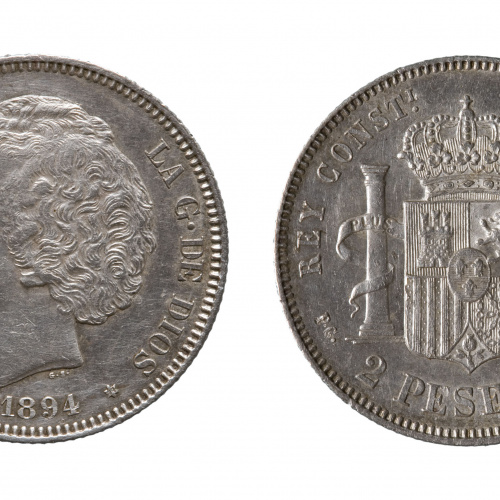 image for: Alfons XIII d&#039;Espanya - 2 pessetes - 1894