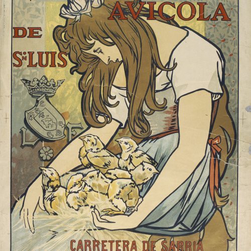 image for: Alexandre de Riquer - Granja Avicola de Sn. Luis - 1896