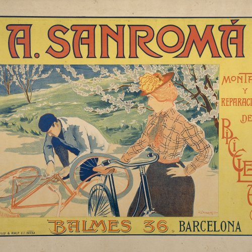 image for: Joan Llaverias - A. Sanromá. Montage y Reparaciones de Bicicletas - 1900