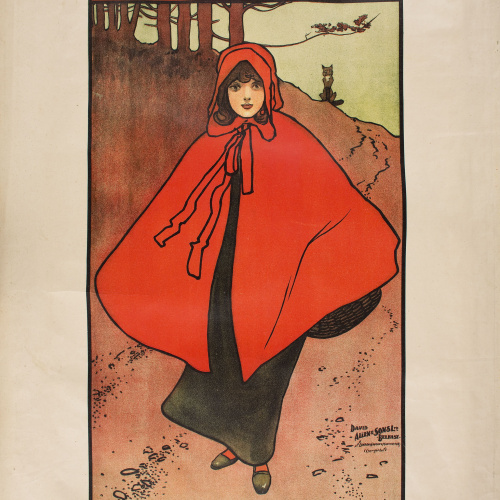 image for: John Hassall - Little Red Riding Hood - 1901 o anterior